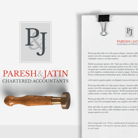 Logo Design earlier concept for Paresh and Jatin
